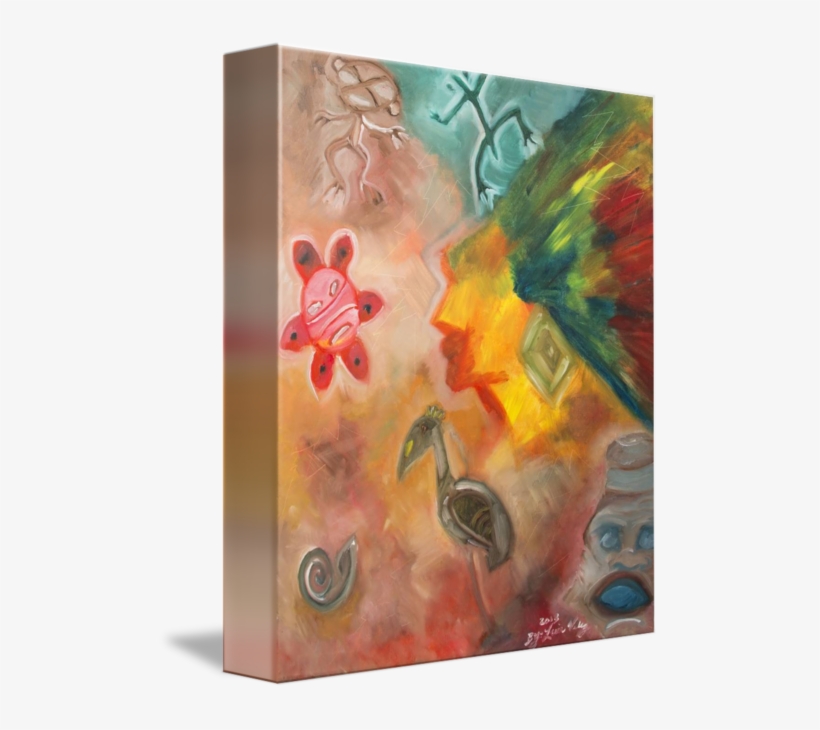 Taino Symbol By Luis Velez - Gallery-wrapped Canvas Art Print 8 X 10 Entitled Taino, transparent png