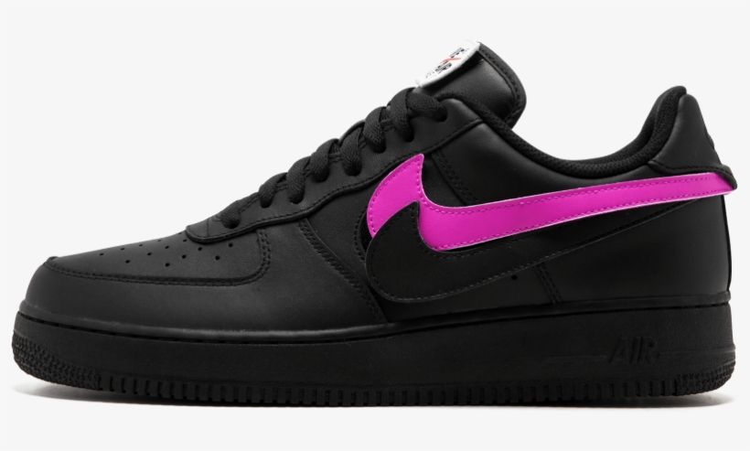 Nike Air Force 1 Black Swoosh, transparent png