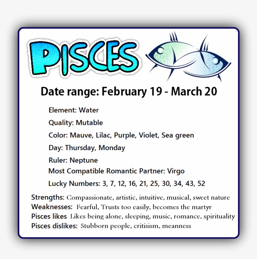Horoscope Pisces Sign - Horoskop-tierkreis-karte Fische Astrologische Karte, transparent png