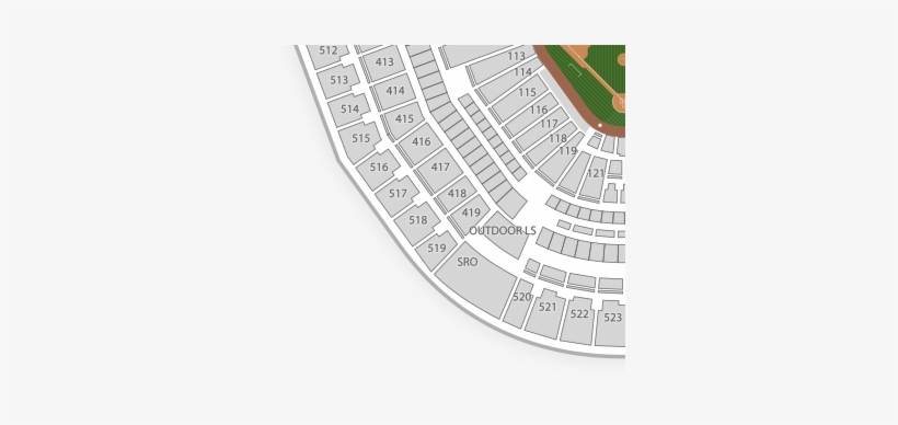 Download Transparent Guaranteed Rate Field Seating Chart With Rows - PNGkit