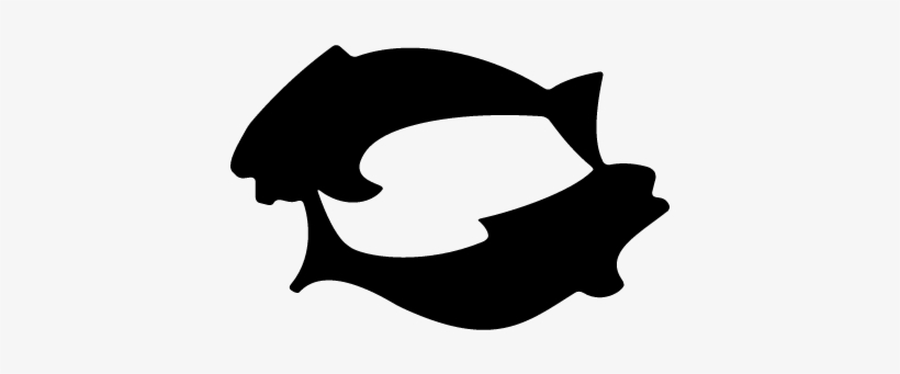 Pisces Vector - Black, transparent png