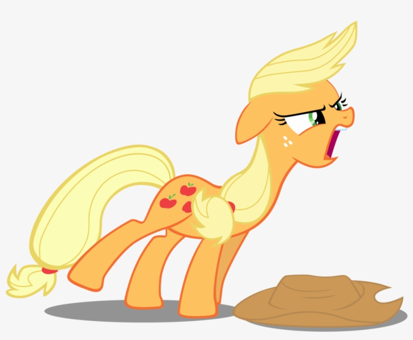 Applejack Screaming And Yelling By Caliazian-d5lvcb4 - My Little Pony Applejack Scream, transparent png