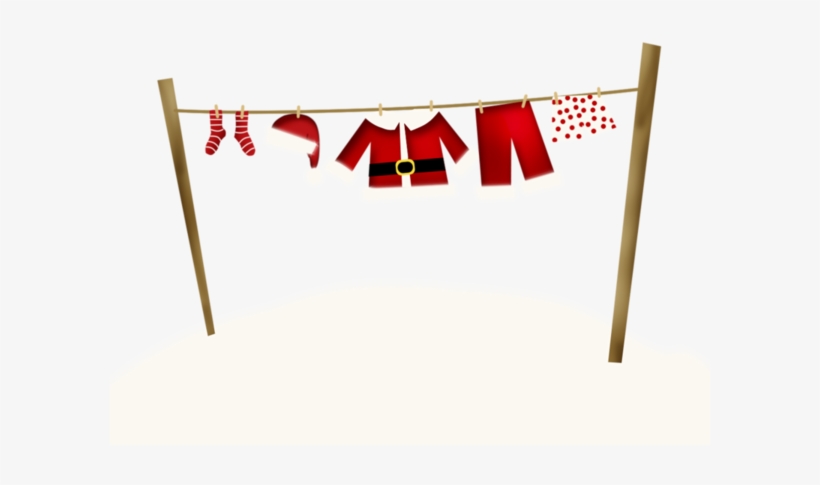 Christmas Clothes Line - Banner, transparent png