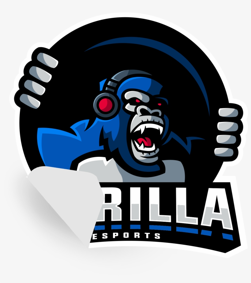 Gorilla Sticker - Gorilla Logo Esports, transparent png