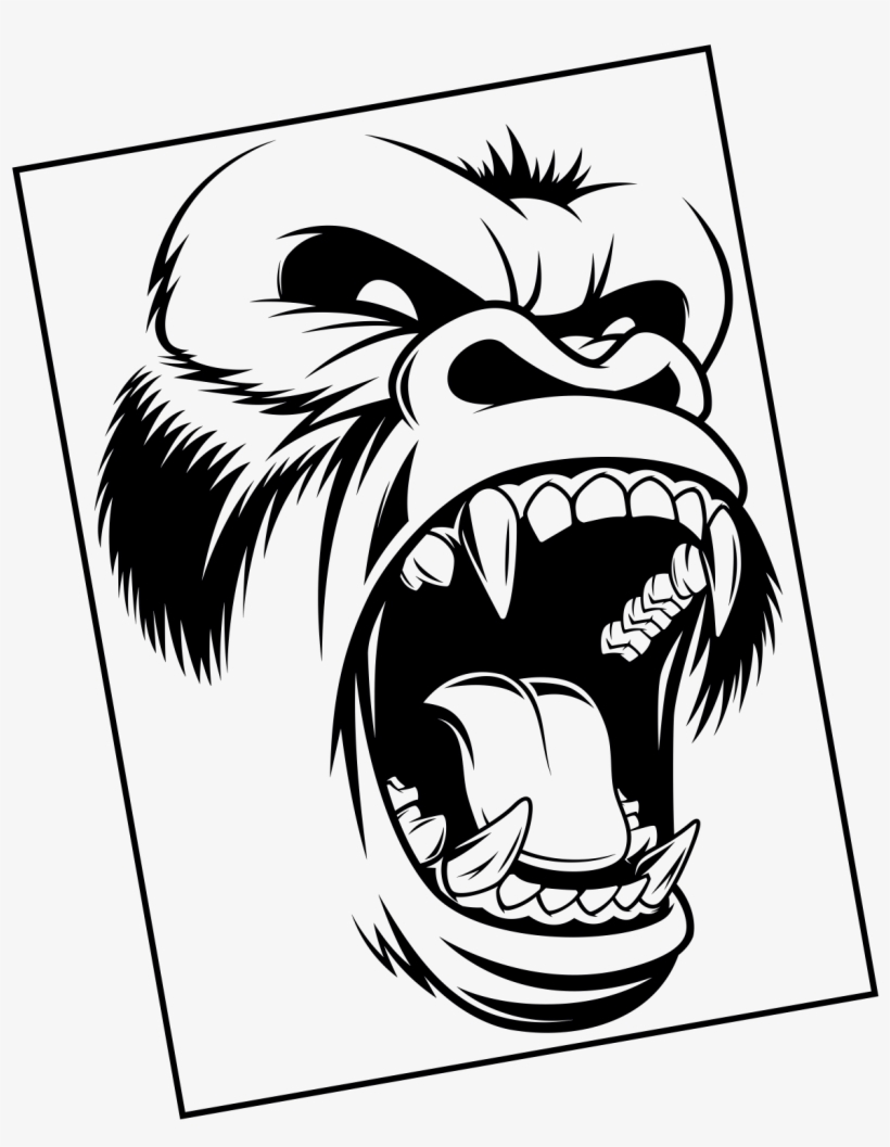 Gorilla Vector 1920x1484 PNG Download PNGkit