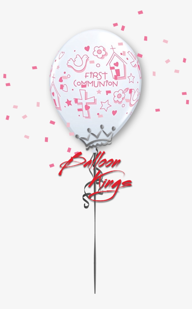 11in Latex First Communion Pink - Christmas Picsart, transparent png