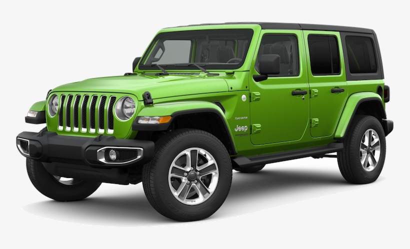 Green 2019 Jeep Wrangler On White - 2018 Jeep Wrangler Mojito Green, transparent png