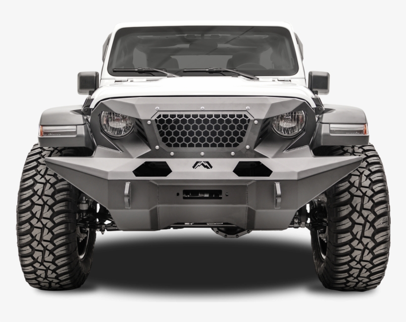 Fab Fours Gr4610-1 Front Full Width Grumper Jeep Wrangler - Jl Wrangler Front Bumpers, transparent png