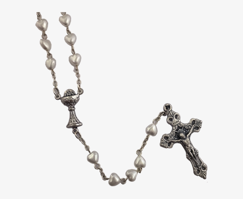 Heart Shape First Communion Rosary - Rosario Primera Comunion Png, transparent png