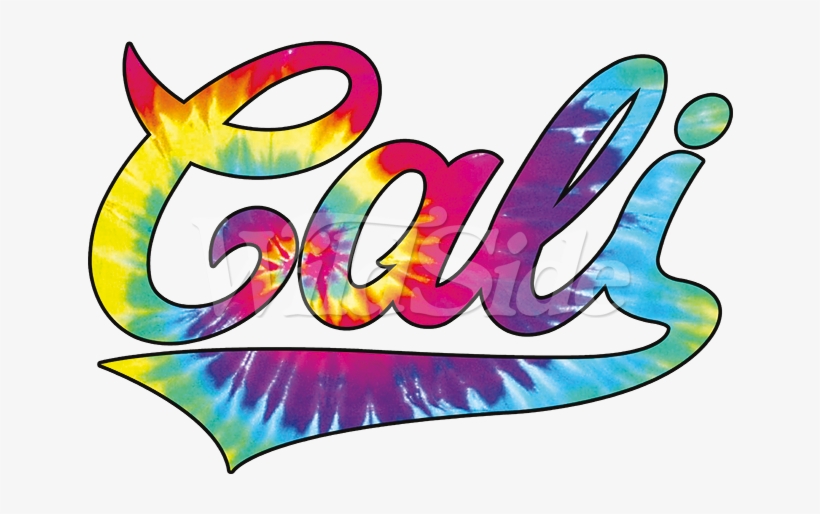 Cali Swoosh Neon Tie Dye, transparent png