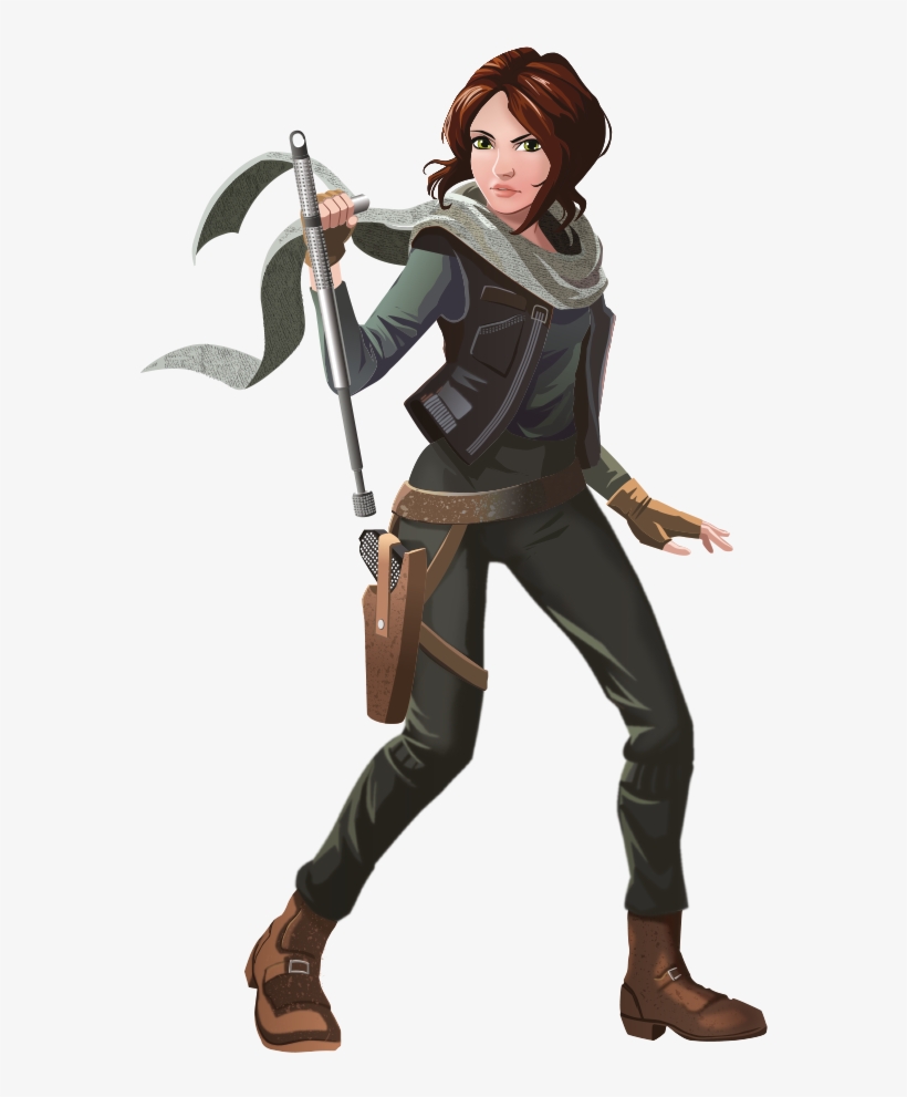 Together With Her New Friends In The Resistance, Jyn - Jyn Erso Forces Of Destiny, transparent png