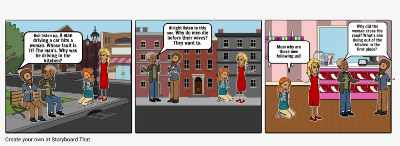 Sexist's Strike Back - Cartoon, transparent png