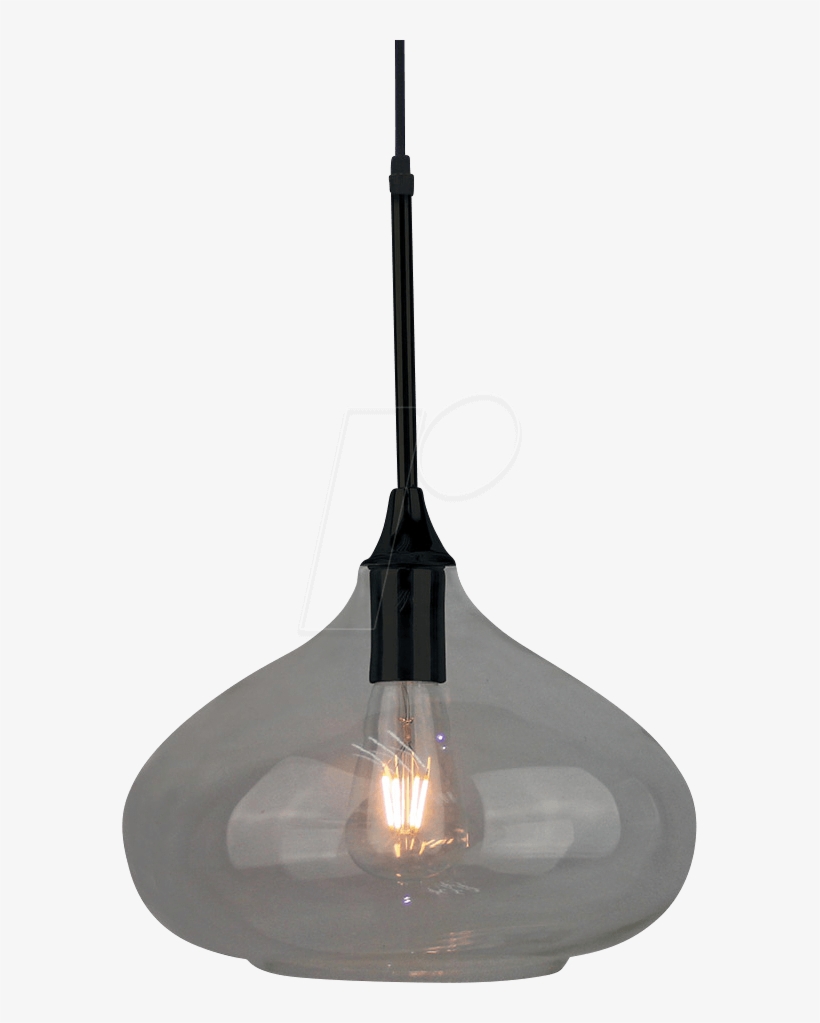 Modern Glass Sleek Black Glass Pendant Light D - V Tac 3885, transparent png