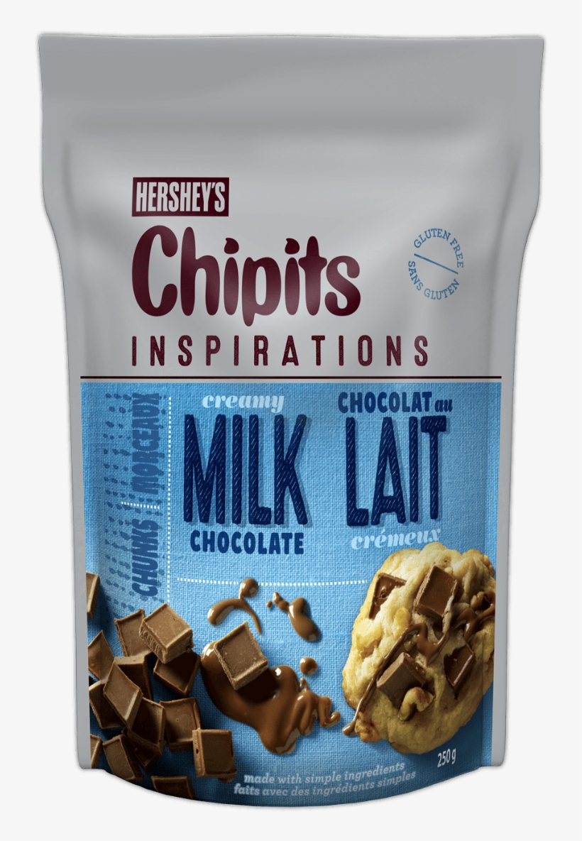 Hershey's Chipits Creamy Milk Chocolate Chunks - Hershey Milk Chocolate Chunks, transparent png