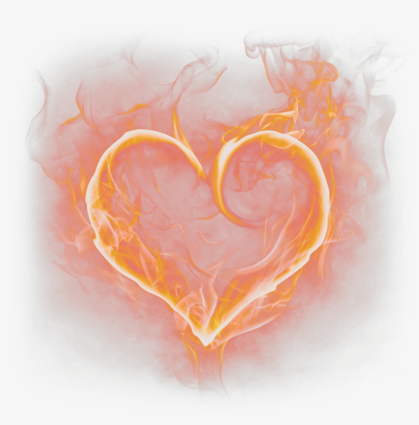 Orange Sticker - Heart, transparent png