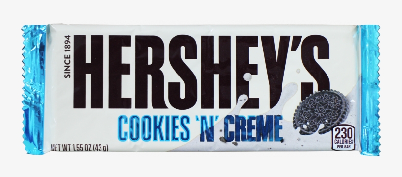 Hershey's Cookies 'n' Cream Bar 43g - Fruit, transparent png