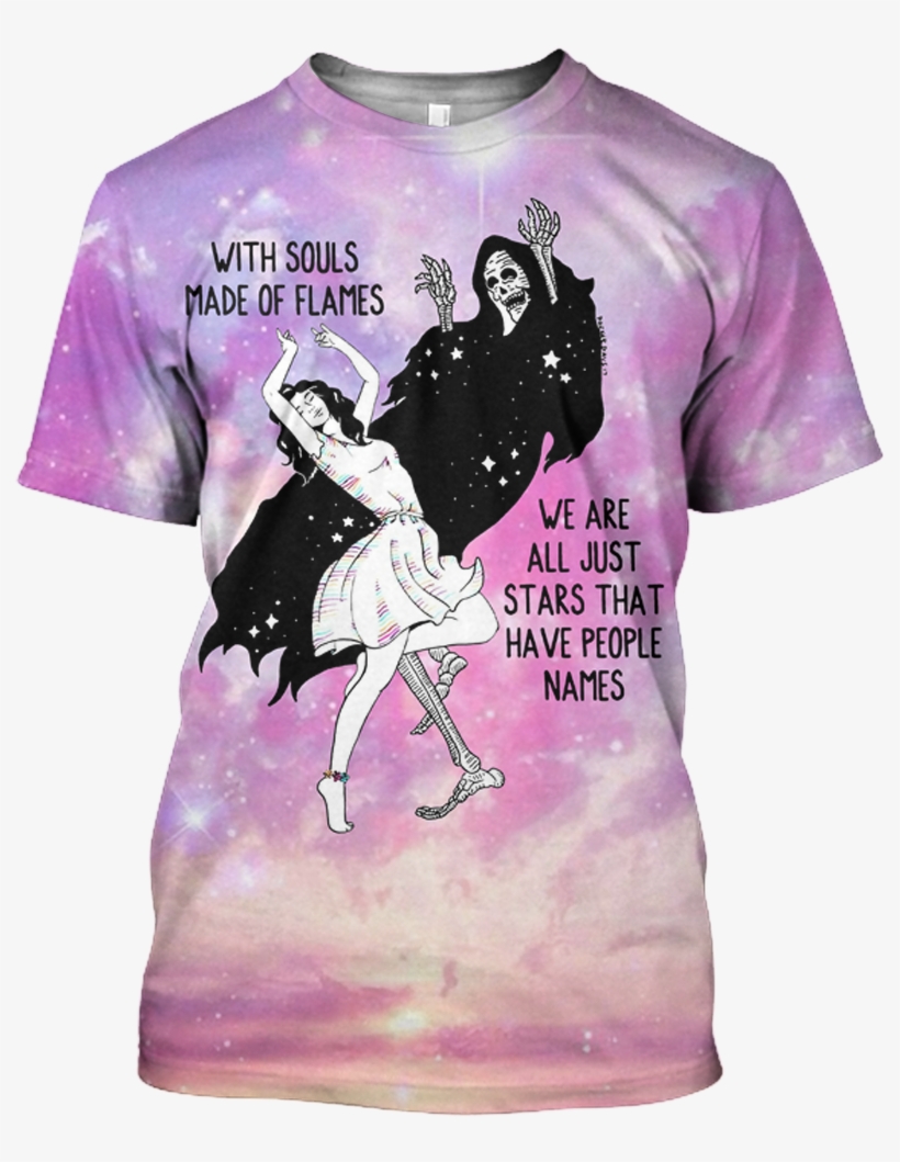 3d With Souls Made Of Flames, We Are All Just Stars - Cow Shirt 3d, transparent png