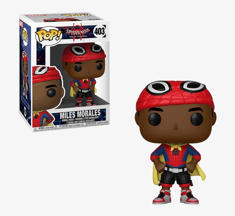 Miles Morales - Miles Morales Into The Spider Verse Funko Pop, transparent png