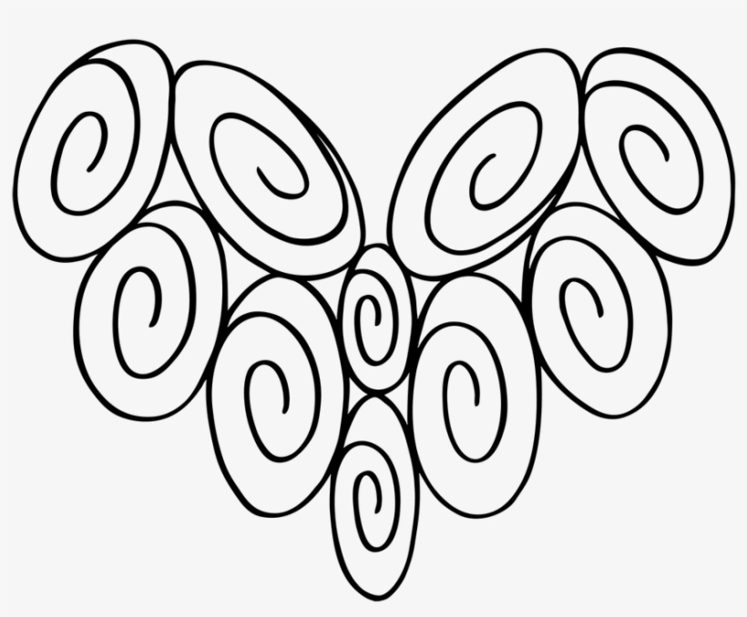 10 Swirl Heart - Illustration, transparent png