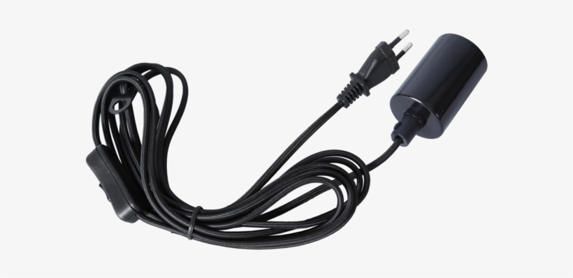 E14 Fassung Mit Kabel Schalter Und Stecker, transparent png