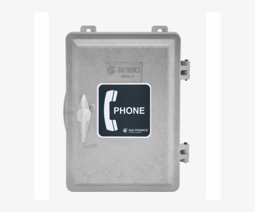 Gai-tronics Analog Keypad Outdoor Telephone With Armored - Telephone Sign, transparent png