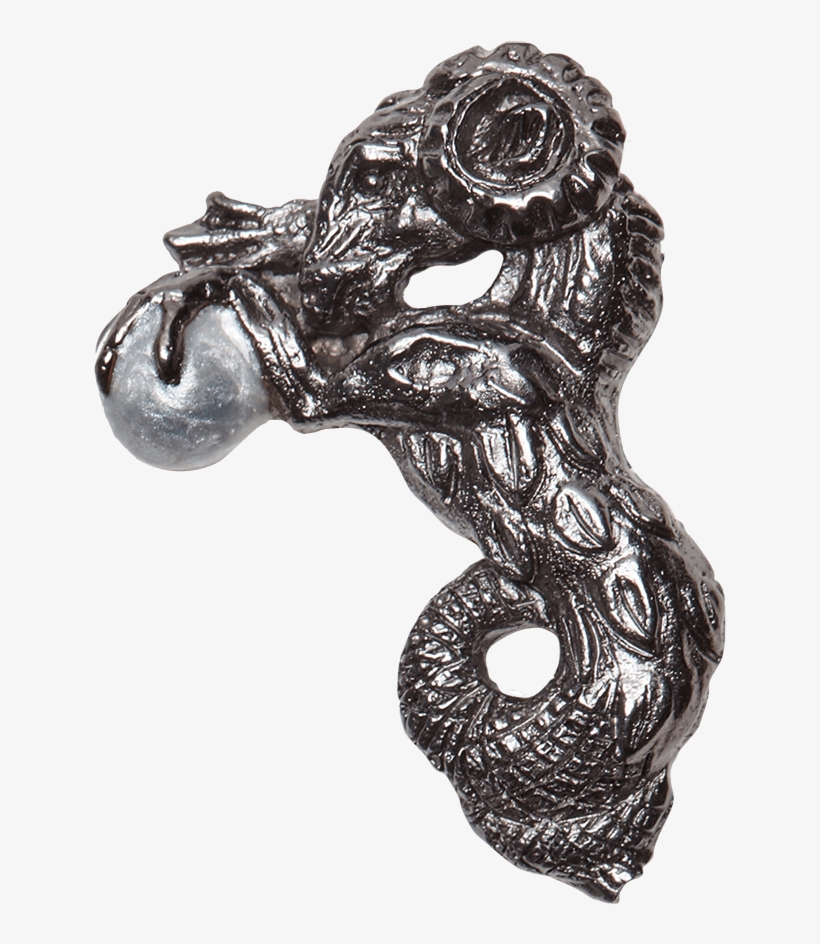 Capricorn Pin Ruthenium Finishing - Illustration, transparent png