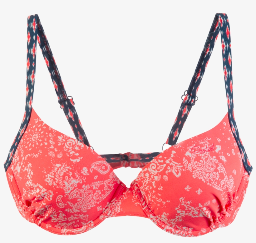 Protest Rodyand D-cup Bikini Top Women Pink Flirt - Lingerie Top, transparent png