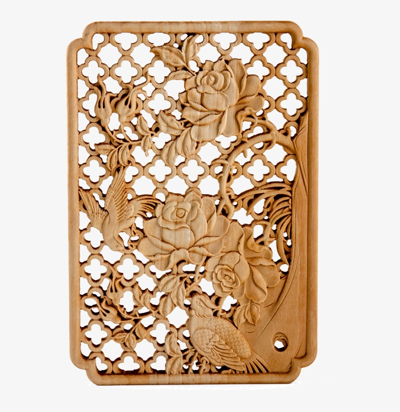 Dongyang Woodcarving Camphor Wood Decorative Painting - Wallet, transparent png