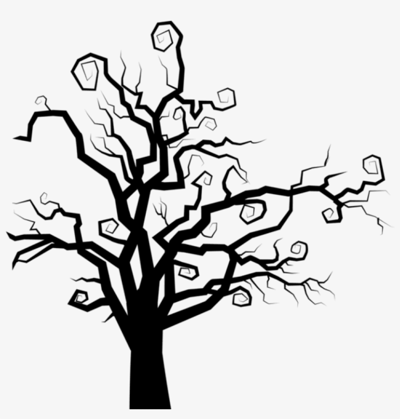 Free Png Download Spooky Tree Silhouette Png Images - Spooky Tree Silhouette Png, transparent png