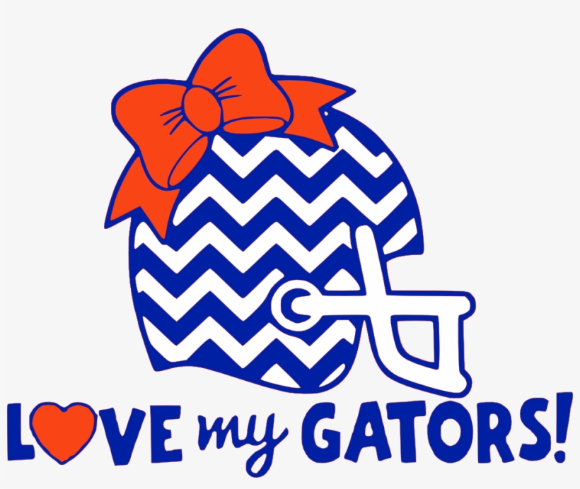 Sports, Personal Use, Gators Chevron Helmet Jh, - Chevron Football Helmet Silhouette, transparent png
