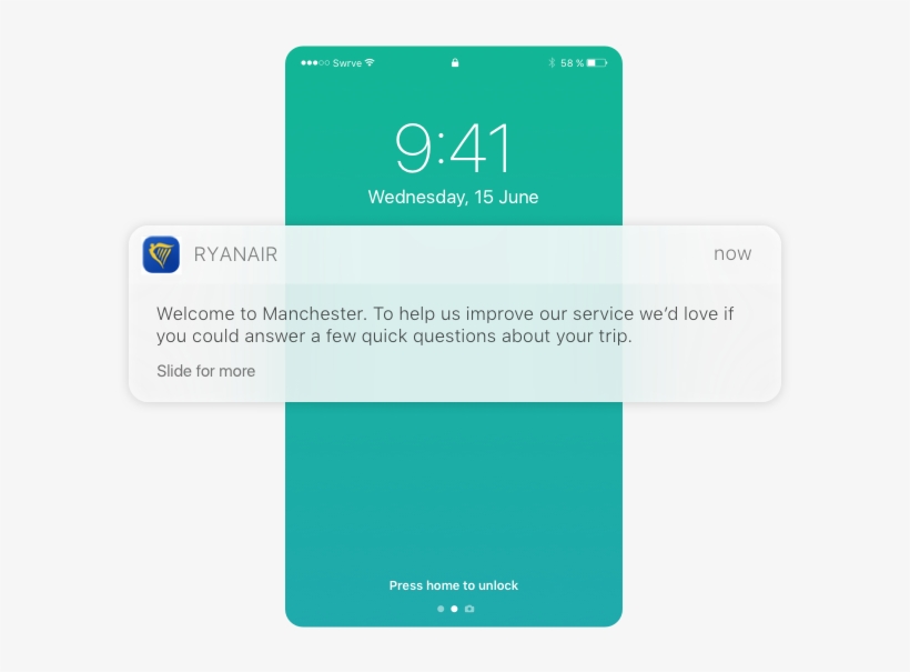 Reach Out At The Perfect Moment - Ryanair Push Notifications, transparent png