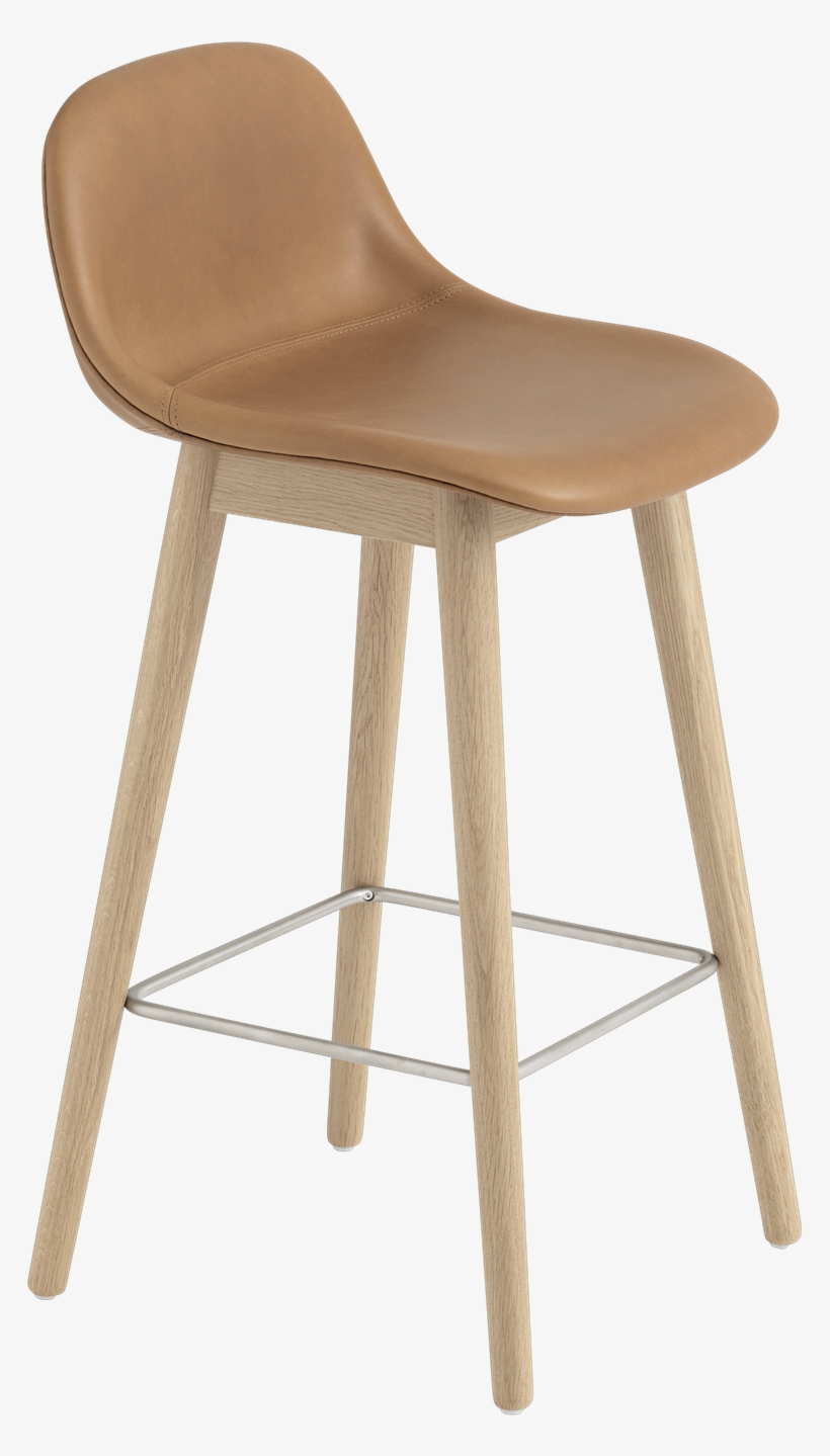 Back Wood H65 Full Uph Refine Oak/cognac - Fiber Bar Stool Muuto, transparent png