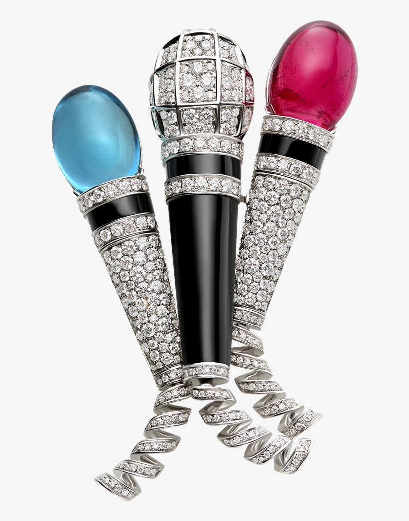 Music Brooch Brooch White Gold White - Jewellery, transparent png