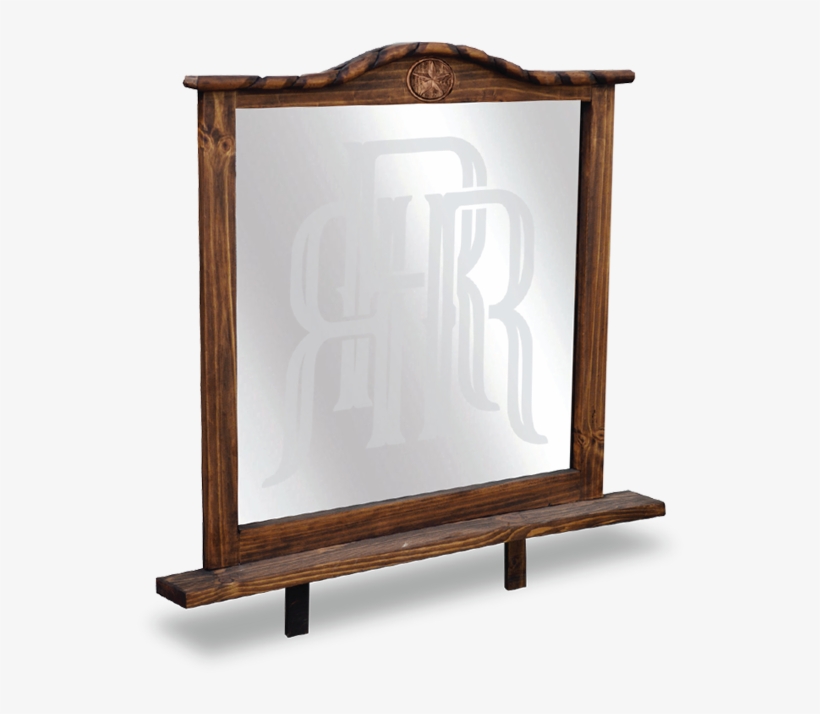 Mansion Mirror Frame W/rope & Star 48”w X 6“d X 42”h - Plywood, transparent png