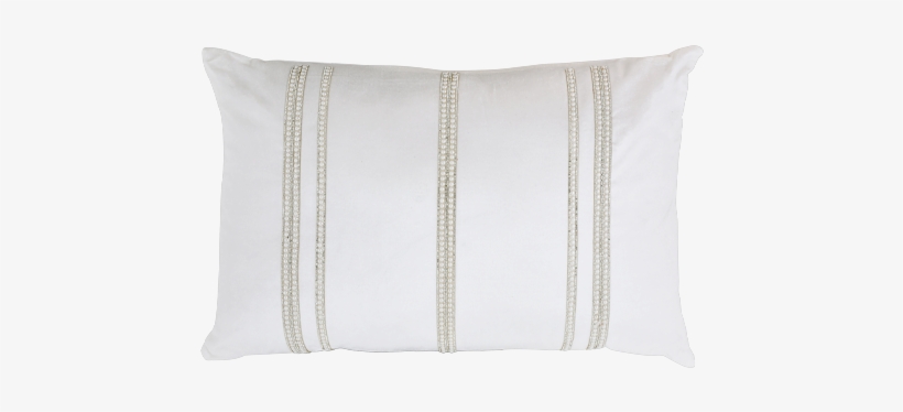 Image For 16x24" White Decorative Pillow With Pearls - Cushion, transparent png
