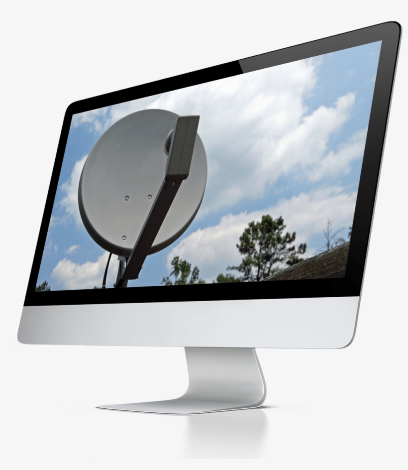 Satellite Dish Installation With Blue Sky - Web Design Mockup Png, transparent png