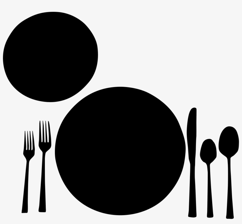 Plate Silhouette - Circle, transparent png