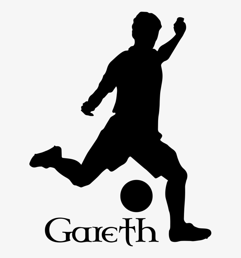 Silhouette Gaelic Football Sticker - Soccer Player Vector .png, transparent png