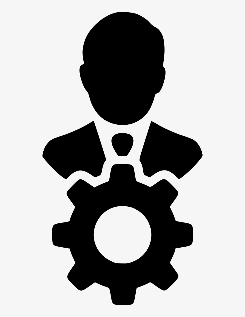 Png File Svg - Man Gear Icon, transparent png