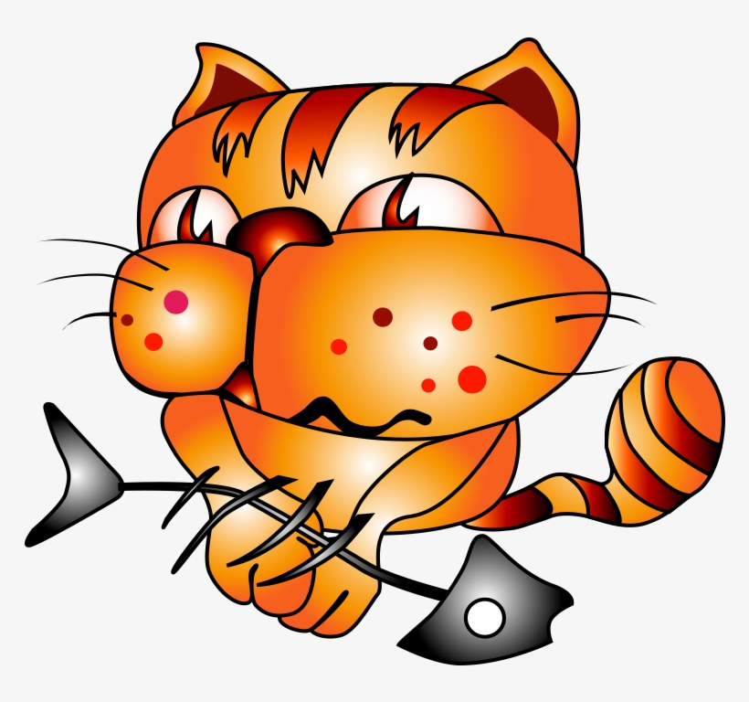 Garfield Clipart Orange Cat - 卡通 猫, transparent png