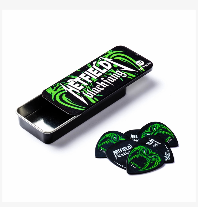 14 James Hetfield Black Fang Plectrum Tin W=1200&h=630 - Jazz 3 Kirk Hammett, transparent png