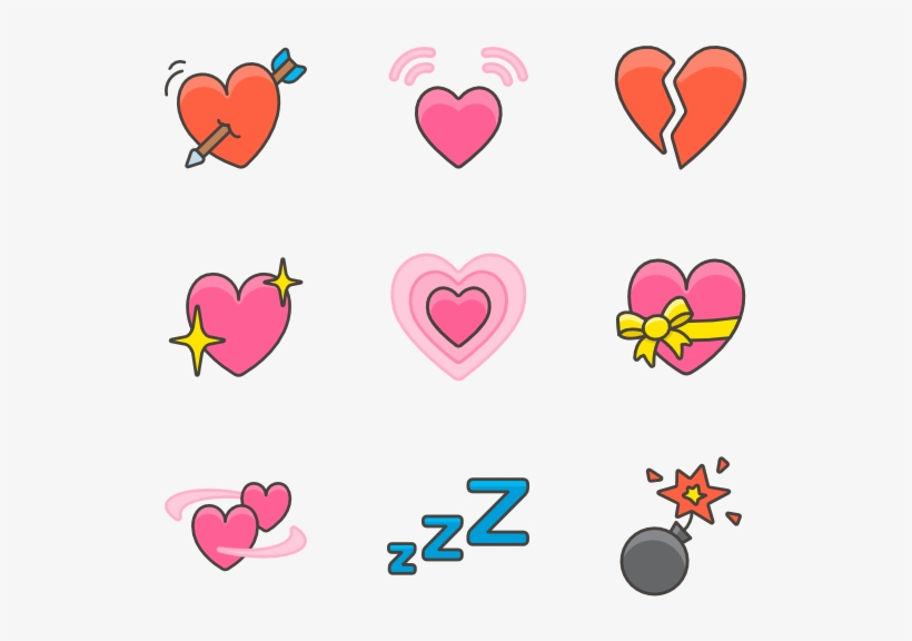 Emoji - Heart, transparent png