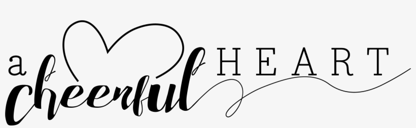 A Cheerful Heart - Calligraphy, transparent png