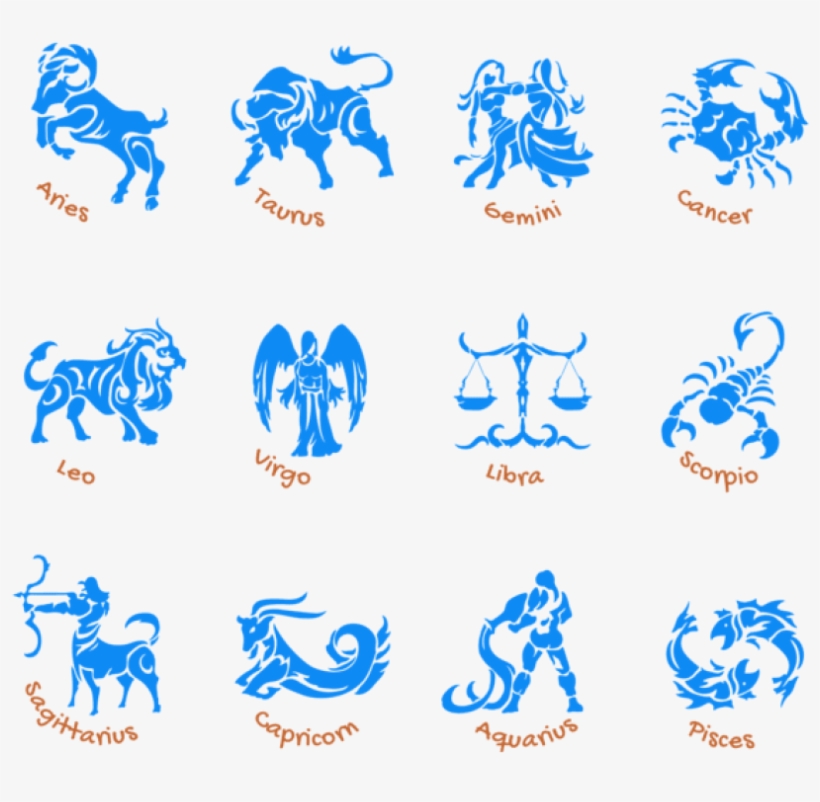 Free Png Download Transparent Blue Zodiac Signs Set - Zodiac Signs As Sailor Moon Characters, transparent png