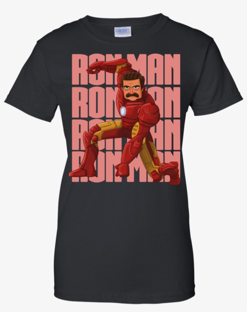 Ron Man Ron Swanson T Shirt & Hoodie - T-shirt, transparent png