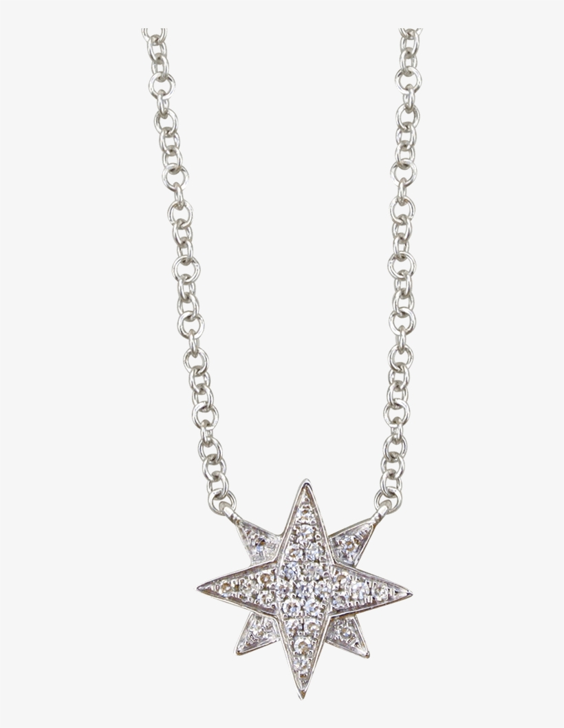 Starburst White Gold And Diamond Necklace - Locket, transparent png