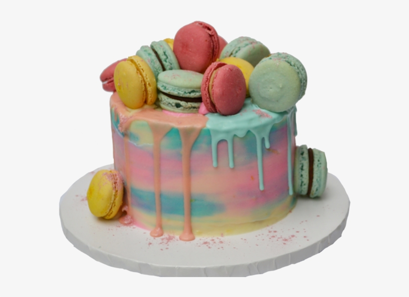 Lemon Cake With Lemon Curd And Lemon Cream Cheese Icing - Macaroon Cake, transparent png