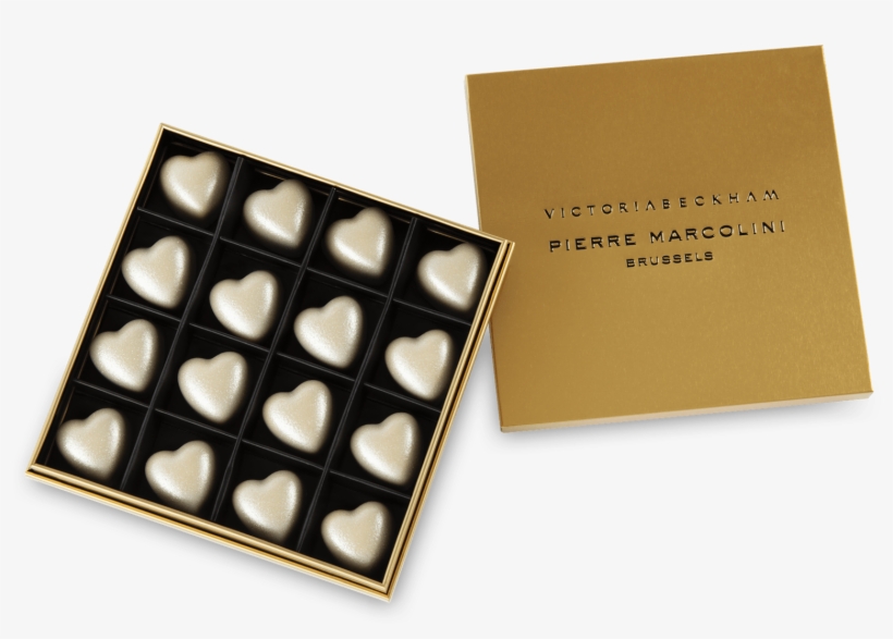 Box Of 16 Victoria Beckham Hearts, Christmas Edition - Victoria Beckham Pierre Marcolini, transparent png