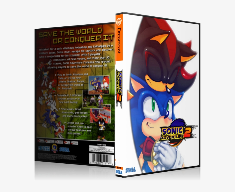 Sonic Adventure 2 Box Art Cover - Sonic Adventure Sex, transparent png