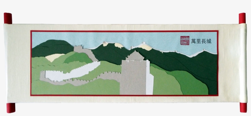 Description In Caption Great Wall Tower Near Jianshangling - Grass, transparent png